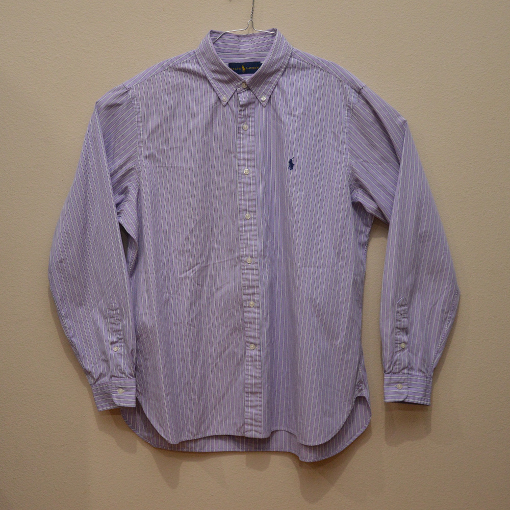 Ralph Lauren Purple Dress Shirt Size 16.5"